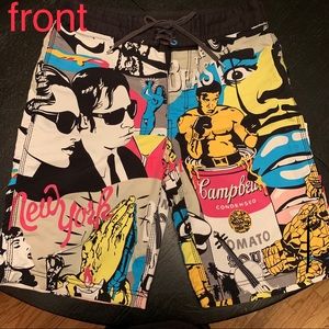 Pop Art Board shorts Swimwear w30 unisex
